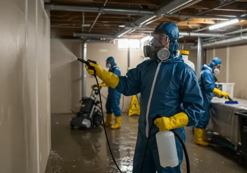 Basement Sanitization and Antimicrobial Treatment process in Santa Isabel, PR