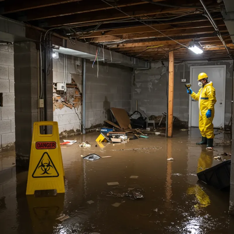 Flooded Basement Electrical Hazard in Santa Isabel, PR Property